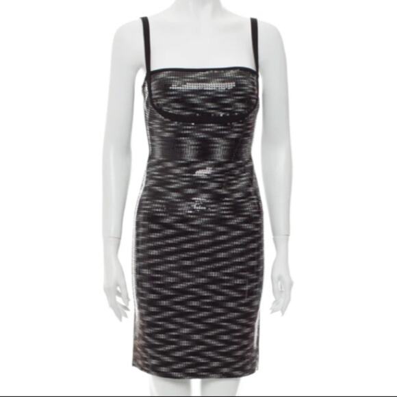 Herve leger Katherine sequin bodycon dress Sz XS - Picture 7 of 12